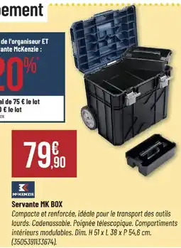 Bricorama MCKENZIE Servante mk box offre