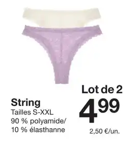 Zeeman String offre