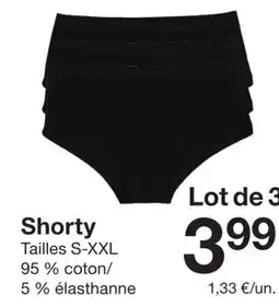 Zeeman Shorty offre