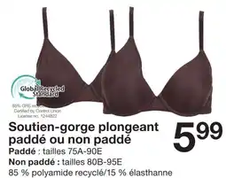 Zeeman Soutien-gorge plongeant paddé ou non paddé offre