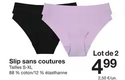 Zeeman Slip sans coutures offre