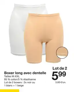 Zeeman Boxer long avec dentelle offre