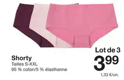Zeeman Shorty offre