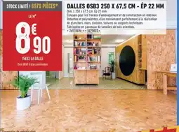 Brico Cash Dalles osb3 offre