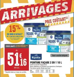 Brico Cash RIPOLIN Peinture façade 2 en 1 offre