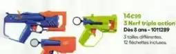 King Jouet Nerf - 3 triple action dès 8 ans-1011289 offre