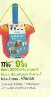 King Jouet Jeux de plage 8 en -1 dès 3 ans offre
