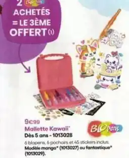 King Jouet Blopens - mallette kawaii dès 5 ans-1013028 offre