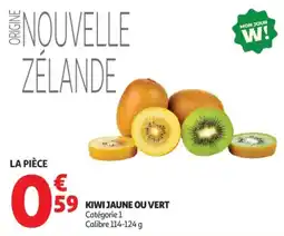 Auchan Kiwi jaune ou vert offre