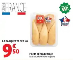 Auchan Filets de poulet duc offre