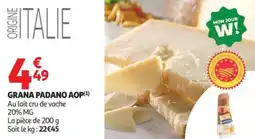 Auchan Grana padano aop offre