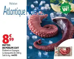 Auchan Pattes de poulpe cuit offre