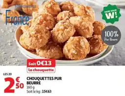 Auchan Chouquettes pur beurre offre