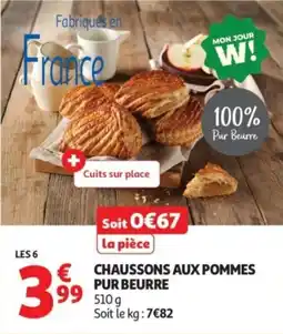 Auchan Chaussons aux pommes pur beurre offre