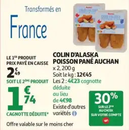 Auchan Colin d'alaska poisson pané auchan offre