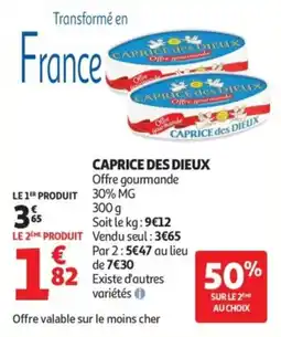 Auchan Caprice des dieux offre