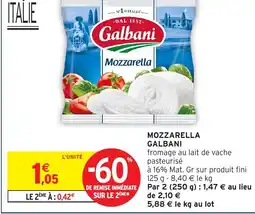Intermarché GALBANI Mozzarella offre