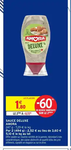Intermarché AMORA Sauce deluxe offre