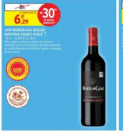 Intermarché Aop bordeaux rouge mouton cadet hve3 y offre