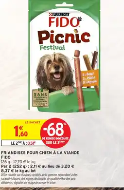 Intermarché FIDO Friandises pour chien à la viande offre
