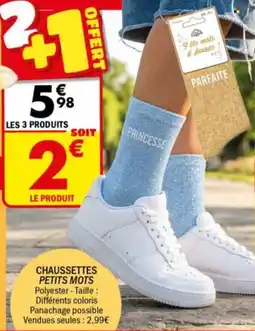 La Foir'Fouille Chaussettes petits mots offre