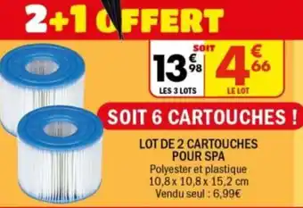 Lot de 2 cartouches pour spa