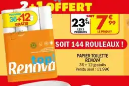 La Foir'Fouille RENOVA Papier toilette offre