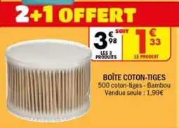 La Foir'Fouille Boite coton-tiges offre