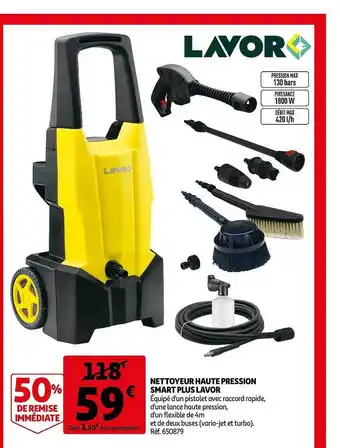 Auchan Lavor Nettoyeur Haute Pression Smart Plus offre