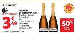 Auchan Crémant de bordeaux aop offre