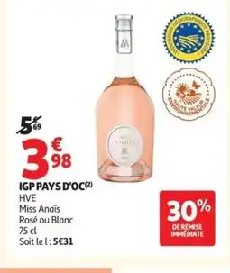 Auchan MISS ANAIS igp pays d'oc offre