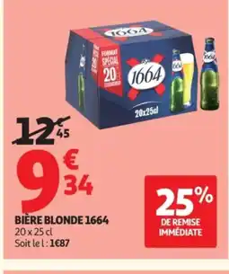 Auchan 1664 Bière blonde offre