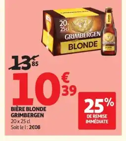 Auchan GRIMBERGEN Bière blonde offre