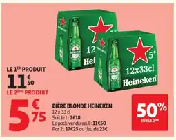 Auchan HEINEKEN Bière blonde offre