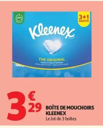 Auchan KLEENEX Boîte de mouchoirs offre
