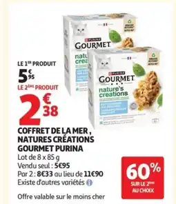 Auchan PURINA Coffret de la mer, natures créations gourmet offre