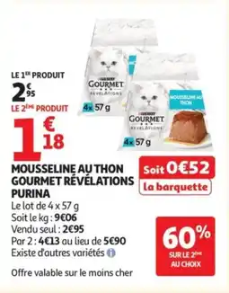 Auchan PURINA Mousseline authon gourmet révélations offre