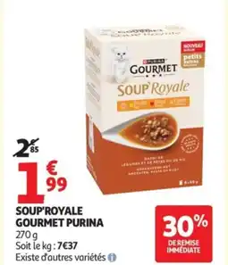 Auchan PURINA Soup'royale gourmet offre