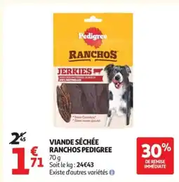 Auchan PEDIGREE Viande séchée ranchos offre