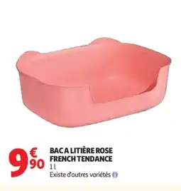 Auchan Baca litière rose french tendance offre