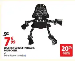 Auchan Jouet en corde star wars pour chien offre