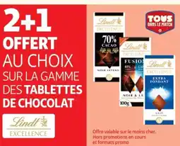 Auchan LINDT EXCELLENCE Sur la gamme des tablettes de chocolat offre