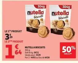 Auchan NUTELLA Biscuits offre