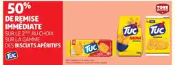 Auchan TUC Sur la gamme des biscuits apéritifs offre