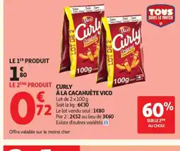 Auchan VICO Curly à la cacahuète offre