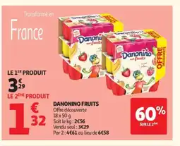 Auchan DANONINO Fruits offre