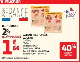 Auchan AUCHAN Allumettes fumées offre