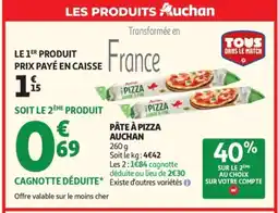 Auchan AUCHAN Pâte à pizza offre