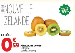 Auchan Kiwi jaune ouvert offre