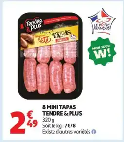 Auchan TENDRE & PLUS 8 mini tapas offre